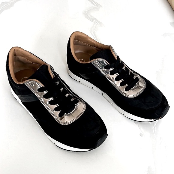 Calvin Klein Womens Tea CK Logo Black and Silver Womens Sz 9.5 - Picture 3 of 16